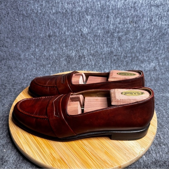 ZELLI‎ SAVANNAH PENNY LOAFERS CALFSKIN MEN'S SZ 9 - Picture 3 of 11
